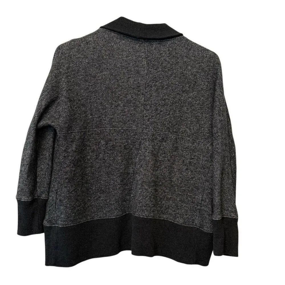Old Navy Girls French Terry Open Front Dark Gray Cardigan Sweater Medium Size 8